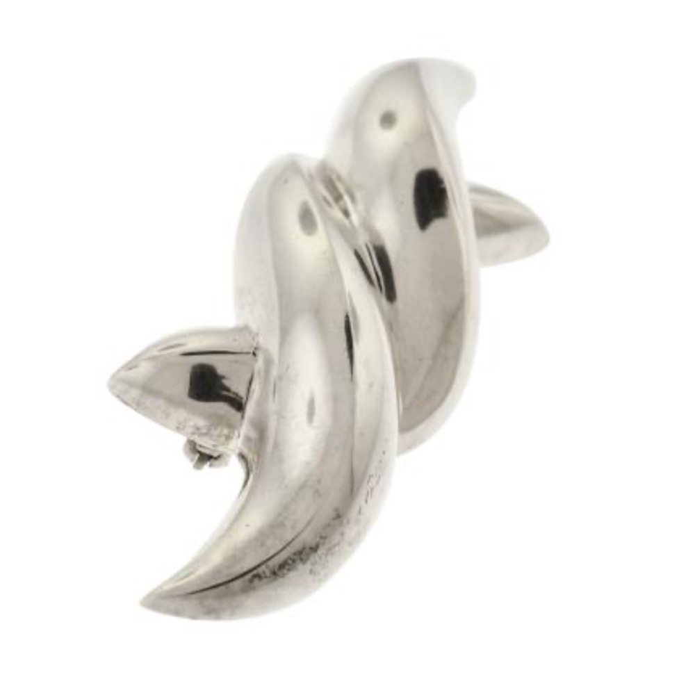 Patricia von Musulin Vintage Sterling Silver Twisted Motif Brooch Pin 28.2g